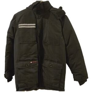 Canada Weather Gear Puffer Jacket Hooded Black Boys Medium